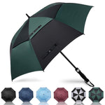 Prospo Golf Umbrella 62/68 inch Large Heavy Duty Automatic Open Windproof Double Canopy Oversized Stick Vented Umbrellas