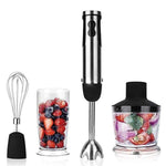 Multi-Use 6-Speed Immersion Hand Blender/Mixer with 2-Cup Food Processor, Stainless Steel 304(18/8) by KOIOS
