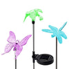 OxyLED Solar Garden Lights, 3 Pack Solar Stake Light Hummingbird Butterfly Dragonfly, Solar Powered Pathway Lights, Multi-Color Changing LED Lights, Outdoor Lighting for Garden/Patio/Lawn