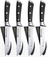 DALSTRONG Steak Knives Set - Gladiator Series - Straight Edge - German HC Steel - w/Sheaths