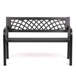 Patio Park Garden Bench Porch Path Chair Outdoor Deck Steel Frame New