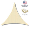 Windscreen4less 8' x 8' x 8' Sun Shade Sail Canopy in Beige with Commercial Grade (3 Year Warranty) Customized