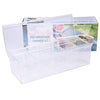 Tebery Large Clear Chilled Condiment Server with Lid and 5 Removable Compartments