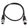 Grindhouse Speakers - LEXLR-2Black - 2 Foot Black XLR Patch Cable - 2 Foot Microphone Cable Mic Cord