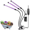 Grow Light, Grow Lights for Indoor Plants, Moer Sky 27W 54 LED Bulbs Timming Plant Grow Lamp with Red, Blue Spectrum, 3/6/12H Timer, 3-Head Divide Control Adjustable Gooseneck, 5 Dimmable Levels