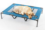 2PET Elevated Pet Cot by Deluxe Cooling Elevated Dog Bed - Dog Cot that Provides Maximum Comfort, Good Sleep, Joints Support &amp; Insect Relief- All Seasons. Extra Large Blue - Model EPB05