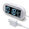 DreamSky Auto Time Set Alarm Clock with Snooze and Dimmer, Charging Station/Phone Charger with Dual USB Port .Auto DST Setting, 4 Time Zone Optional, Battery Backup.