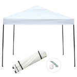 Sunnyglade 10'x10' Pop-up Canopy Tent Commercial Instant Tents Market Stall Portable Shade Instant Folding Canopy with Roller Bag (Blue and White)