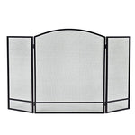 Costzon 3 Panel Fireplace Screen Foldable Arch Home Fire Protection Furniture Decor