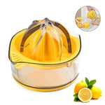 Citrus Juicer,Lemon Squeezer,Citrus Orange Squeezer Manual Hand Juicer Lime Press Anti-Slip Lid Rotation Reamer with Strainer and Container by Kasmoire