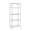 Rackaphile 5-Tier Classic Wire Storage Rack Organizer Kitchen Shelving Unit, Silver Grey