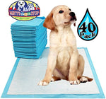 Matty's Pet Stop Premium Pet Training Pads for Dog & Puppy (23.6" x 23.6") Super-Absorbent - 40 Pack