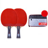 SSHHI Table Tennis 2 Player Set,Comfortable Handle,Ping Pong Paddle Set,Can Be Used for Indoor and Outdoor Game,Fashion/As Shown/A