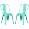 POLY & BARK EM-112-BLK-X4 Trattoria Side Chair in Black (Set of 4)