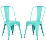 POLY & BARK EM-112-BLK-X4 Trattoria Side Chair in Black (Set of 4)