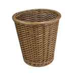 JVL Natural Round Seagrass Waste Paper Basket Bin, 28 x 25 cm