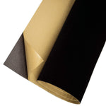Self Adhesive Velvet Flock Contact Paper Roll Shelf Liner for Jewelry Drawer Craft Fabric 17.7" x 78.7", Soft Velvet Liner for Drawer DIY (Black)