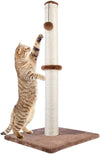 Allan Wendling (Patent) 29" Tall Cat Scratching Post, Claw Scratcher with Sisal Rope and Covered with Soft Smooth Plush, Vertical Scratch [Full Strectch], Modern Design 29 Inches Height