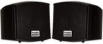 Acoustic Audio AA321B Mountable Indoor Speakers 400 Watts Black Bookshelf Pair