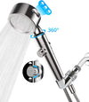 VOLUEX Filtered Shower Head with Handheld Hose - High Pressure 3 Spray Settings Showerhead with Cartridge Remove Harmful Substances with ON/OFF Switch Water Saving Shower