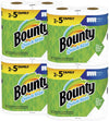 Bounty Quick-Size Paper Towels, White, 8 Family Rolls = 20 Regular Rolls