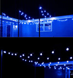Heavy Duty Commercial G40 Globe Led String Lights,17Ft 25 Outdoor Cool White Christmas Lights,Patio Garden Seasonal Festive Light,Home Decor Party Wedding Mood Lighting-Uzexon