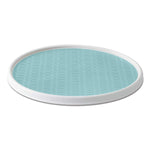 Copco 255-0186 Non-Skid Pantry Cabinet Lazy Susan Turntable, 18-Inch, White/Gray
