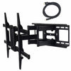 VideoSecu ML531BE TV Wall Mount for Most 27"-55" LED LCD Plasma Flat Screen Monitor up to 88 lb VESA 400x400 with Full Motion Swivel Articulating 20 in Extension Arm, HDMI Cable & Bubble Level WP5