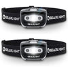 GearLight LED Headlamp Flashlight S500 [2 PACK] - Running, Camping, and Outdoor Headlamps - Best Head Lamp with Red Safety Light for Adults and Kids