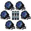 Luditek DMX Stage Lights, 36 LED DJ Par Lights with Remote,Sound Activated Stage Lighting for Dance Party DJ Show-2 Pack