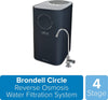 Brondell Circle Reverse Osmosis System, Under Sink, Black – 4 Stage RO Water Designer Chrome Faucet– Quick Change Filter, WQA Gold Seal-Certified