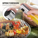 Oil Sprayer for Cooking, Sprayer Glass Bottle Vinegar Bottle Oil Dispenser with Brush Stainless Steel for BBQ/Cooking/Frying/Salad/Baking