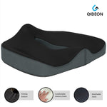 Gideon™ Premium Orthopedic Seat Cushion for Office Chair, Car, Truck, Plane, Wheelchairs, etc. - Provides Relief for Lower Back Pain, Tailbone, Coccyx, Sciatica, Pelvic Pain, Prostate, etc.