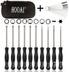 HOOAI Carburetor Adjustment Tool Kit for Common 2 Cycle Carburator Engine - Carburetor Adjustment Tool Set Carburetor Tune up Adjusting Tool (10pcs + Cleaning Tool)