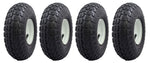 Ranch Tough 4 Pack RT310 10" Pneumatic Replacement Tires for Garden Including Gorilla Cart, Black