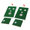 OOFIT Smiling Face Golf Cornhole Game with Chipping Mats Tailgate Chipping Game Set, Great Fun with Friends and Family