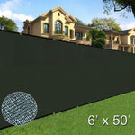 Sunnyglade 6’ x 50’ Privacy Screen Fence Heavy Duty Fencing Mesh Shade Net Cover for Wall Garden Yard Backyard