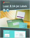 MACO Laser/Ink Jet White Internet Shipping Labels, 5-1/2 x 8-1/2 Inches, 2 Per Sheet, 200 Per Box (ML-0200)