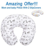 SALE - Mom and Baby Nursing Pillow and Positioner (1 Pillow With TWO Slipcovers), Positioning & Support For Breastfeeding Moms & Baby. A Perfect Present / Great Baby Shower Gift!